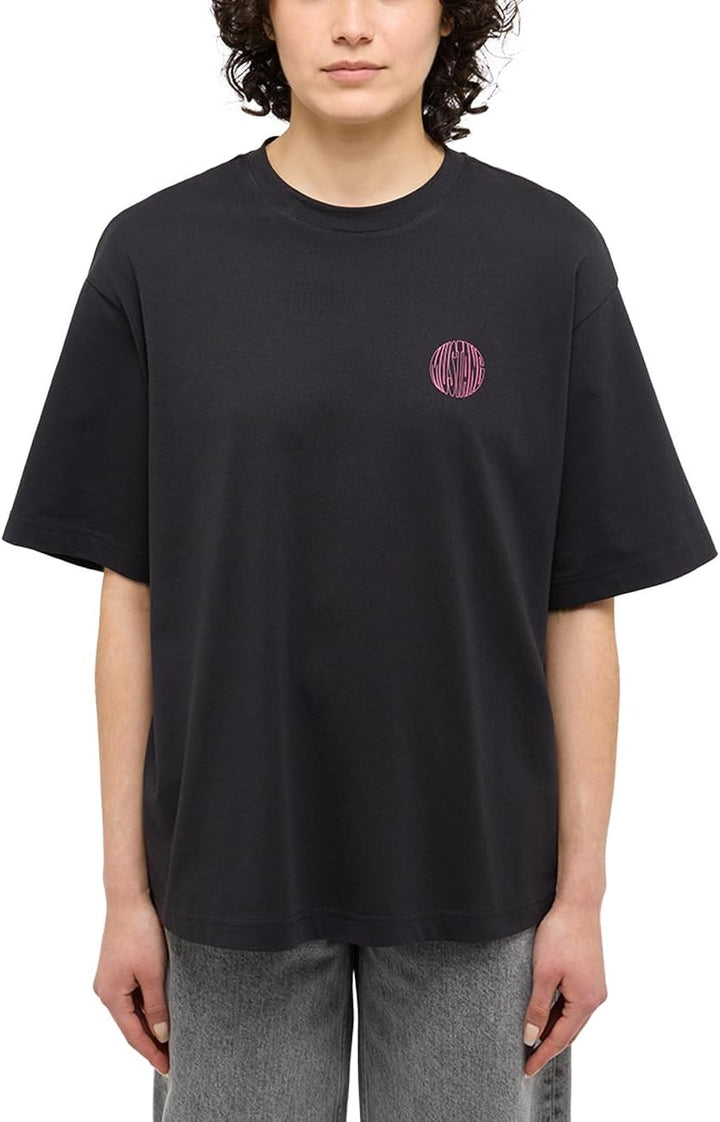 MUSTANG Damen Style Welby T-Shirt S Jet Black 4188, S Jet Black 4188