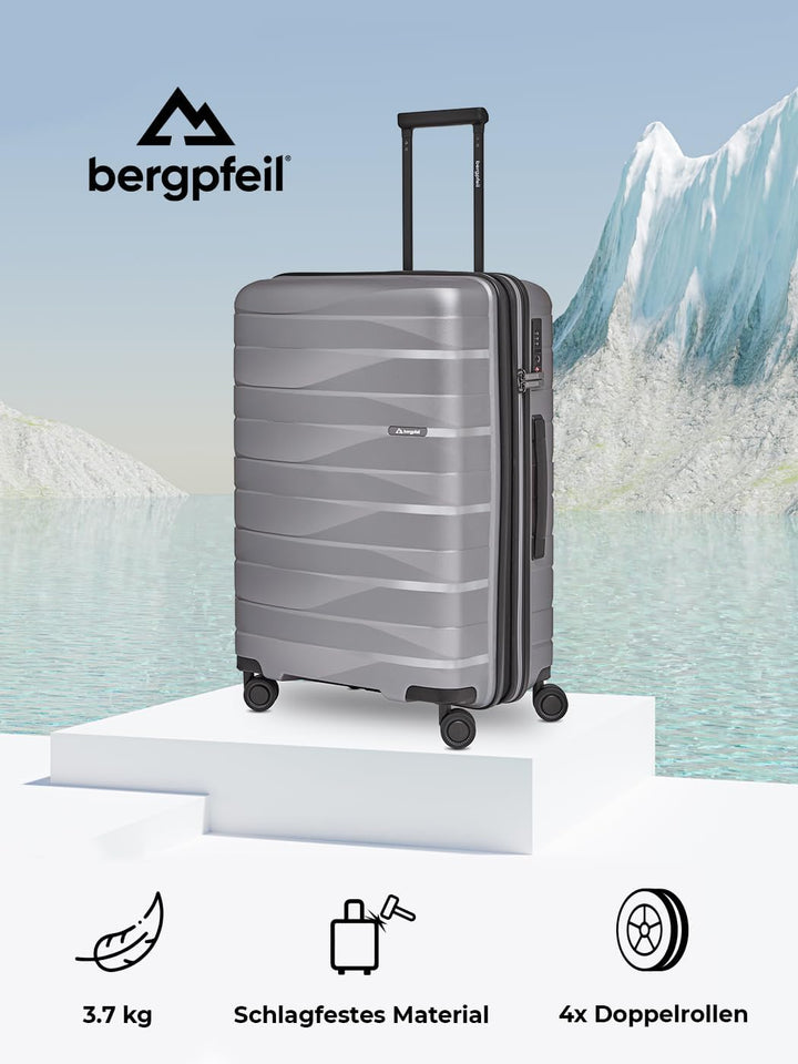 Mittelgrosser Hartschalen Check-in Koffer |Trolley erweiterbar 45 x 27 x 66 cm aus hochwertigem Poly