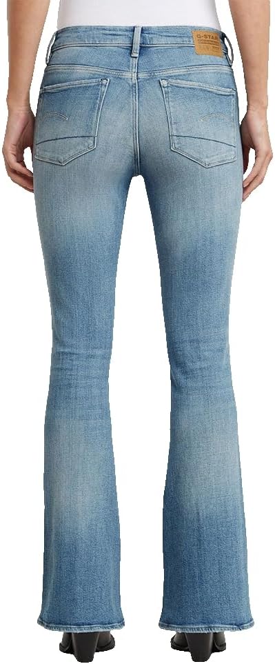 G-STAR Damen 3301 Flare Jeans 23W / 30L Blau (Sun Faded Summer Sky D21290-d441-h099), 23W / 30L Blau