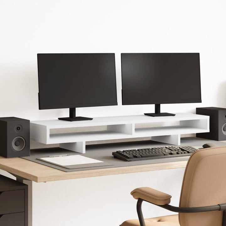vidaXL Monitorständer, Unterbau Bildschirm Laptop Ständer, Tisch Erhöhung für PC Monitor Drucker, Bi
