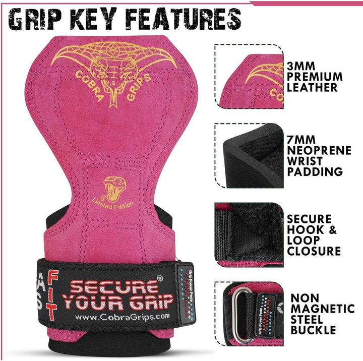 Cobra Grips V2 Lifting Griffe Gewicht Versa Handschuhe Alternative Power rot, rot