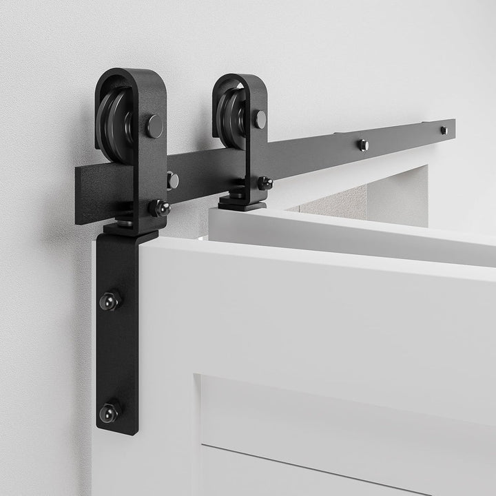 92cm/3FT Bifold Schiebetürbeschlag Schiebetüren Schiebetürsystem Komplettset Laufschiene Rollen Set