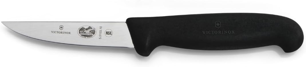 Victorinox Küchenmesser Kleintiermesser Fibrox 10 cm Schwarz, 10 cm Schwarz
