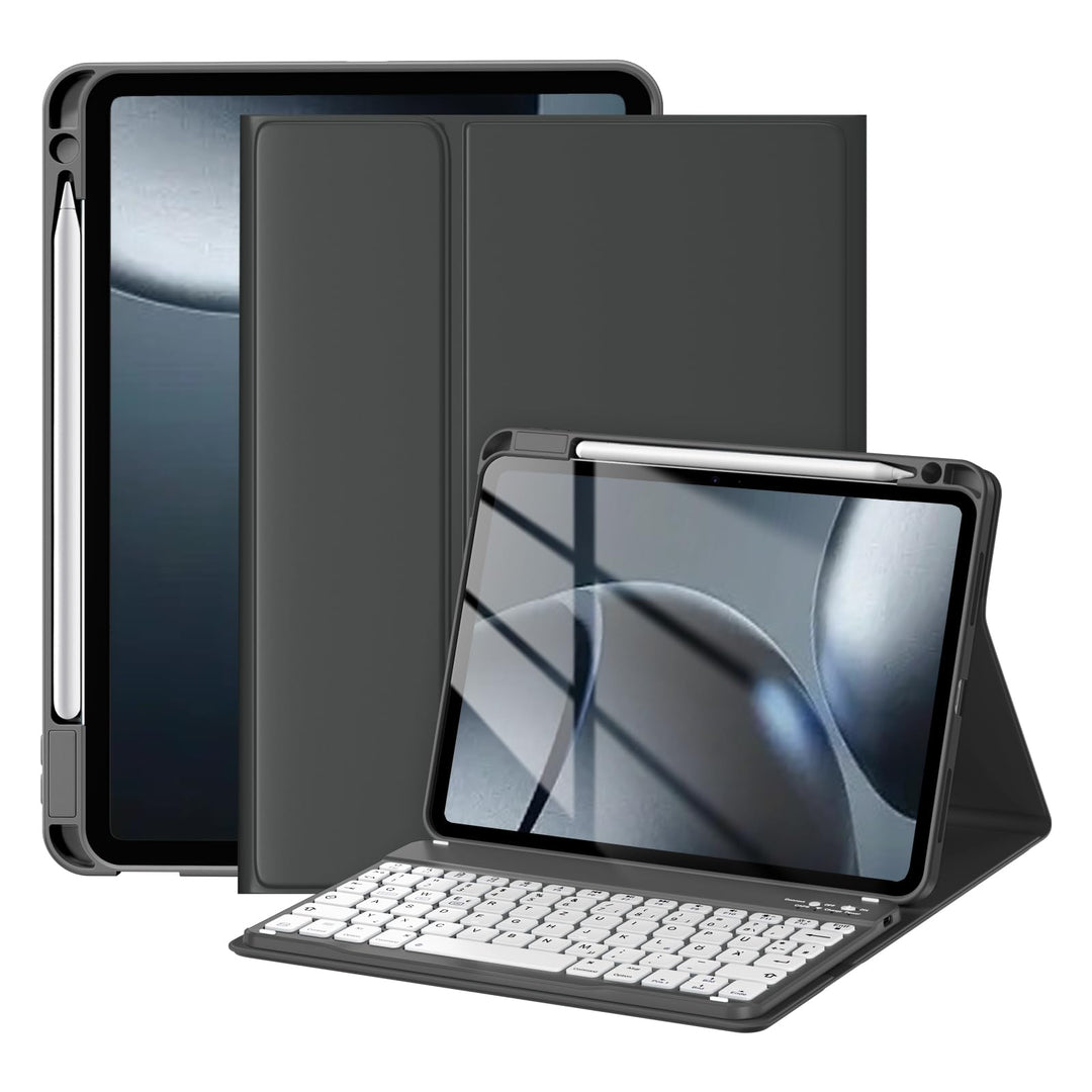 Hülle mit Tastatur für iPad Air 11 Zoll M3 2025 M2 2024/Air 5 Generation 2022 4. 2020 10,9 Zoll, Mag