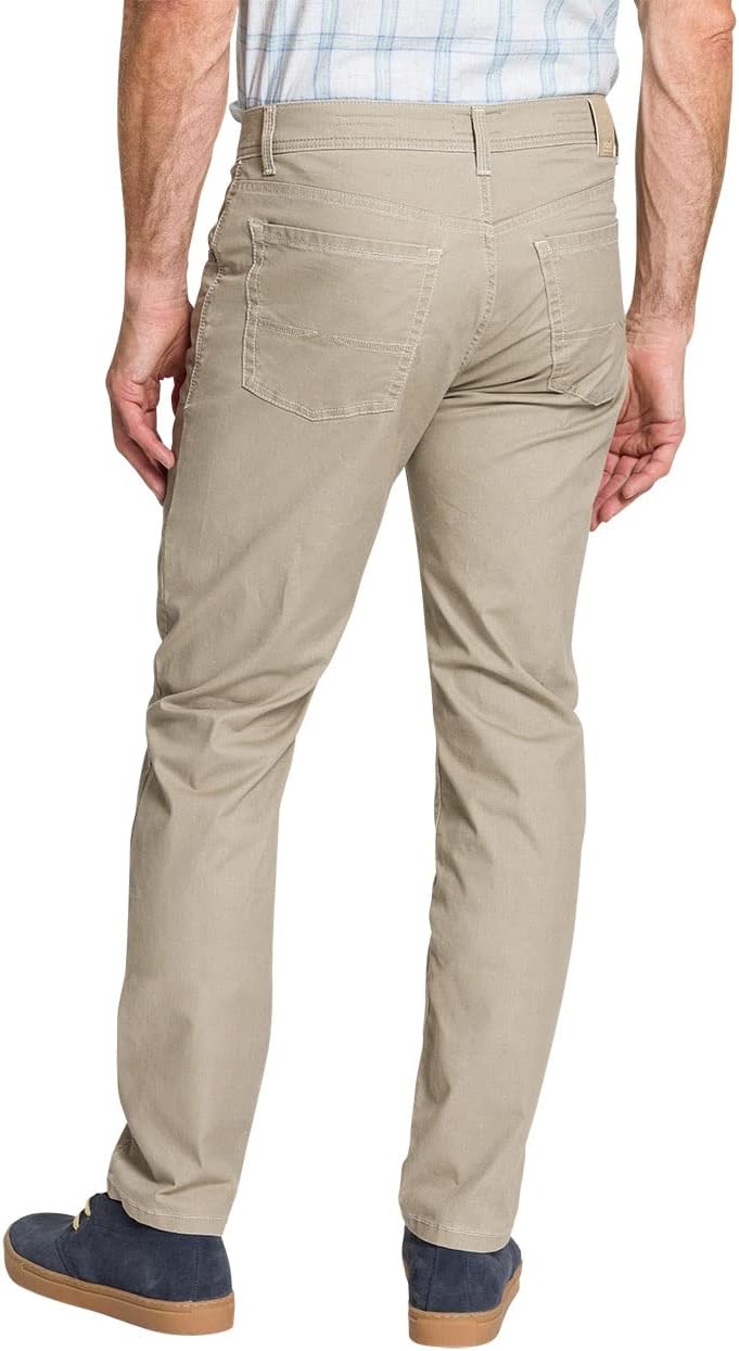 Pioneer Herren 5 Pocket Flachgewebe Stretch Hose, Beige, 31W / 30L