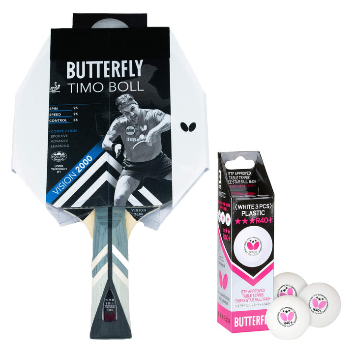Butterfly® Timo Boll Vision 2000 Tischtennisschläger | Tischtennis Racket Bat TT Profi Wettkampfschl