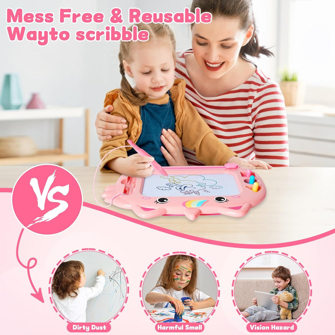 Kleinkinder Spielzeug Magnetische Maltafel Zaubertafel mit 4 Beine Bunt Zeichentafel Magnettafel Bab