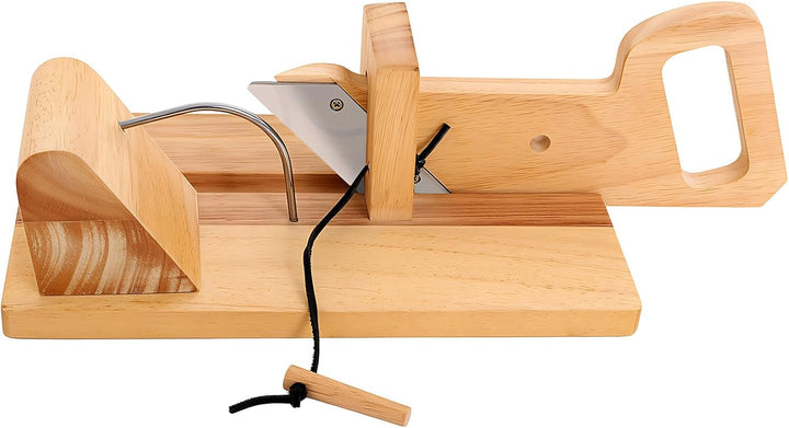 biniliubi Wurst GemüSe Schneidemaschine Wurstmesser Holz Basis Edelstahl Klinge Wurstschneidemaschin