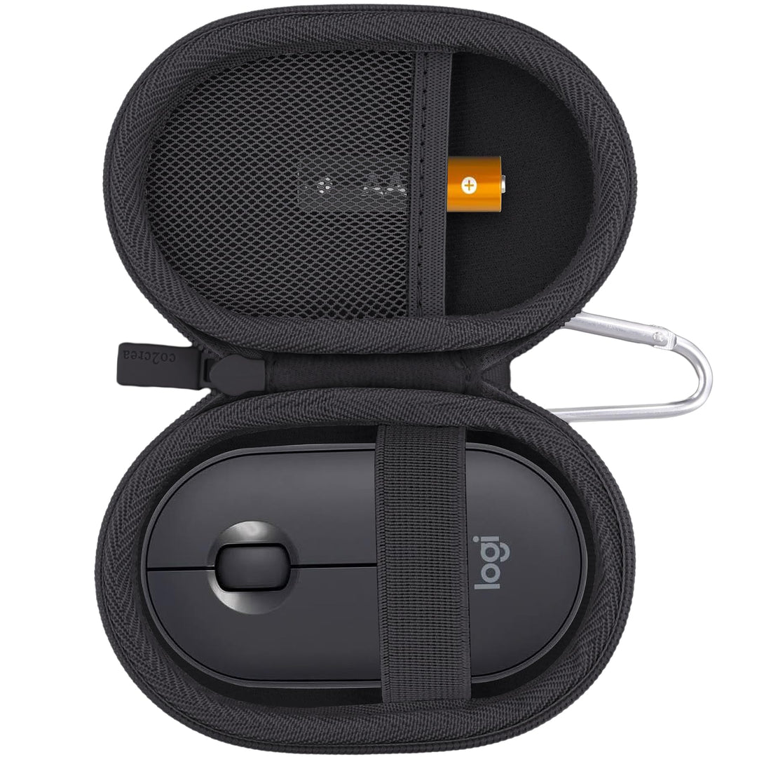 co2CREA Case Harte Reiseschutzhülle Etui Tasche für Logitech Pebble Mouse 2 M350s /M350 Pebble/Logit