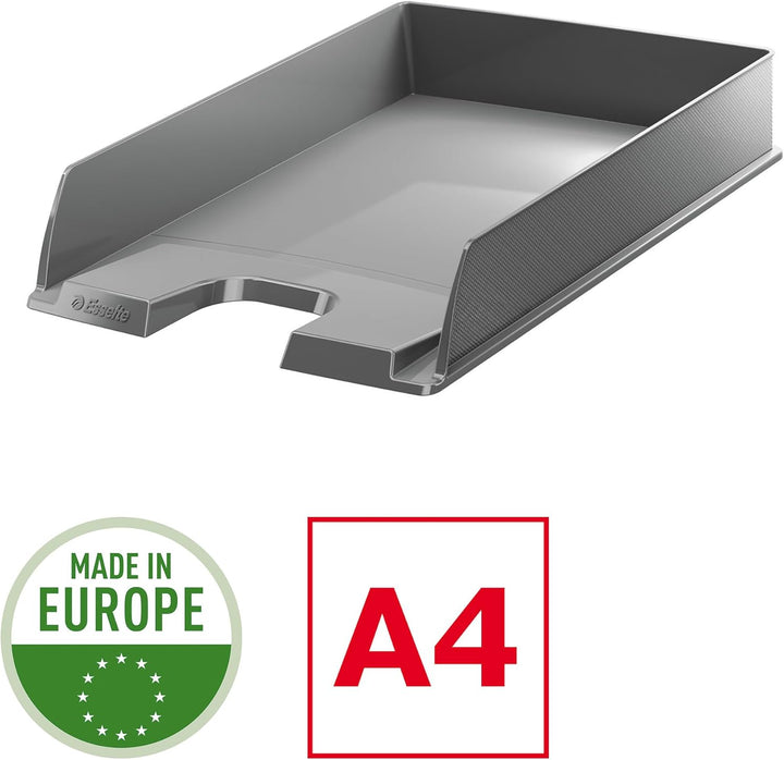Esselte Europost A4 Briefablage, 10 Stück grau, Grau