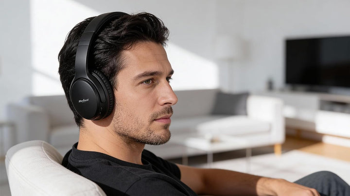 Rebel ANC Bluetooth Kopfhörer Over-Ear Aktive Geräuschunterdrückung Faltbar 40h Akkulaufzeit USB-C H