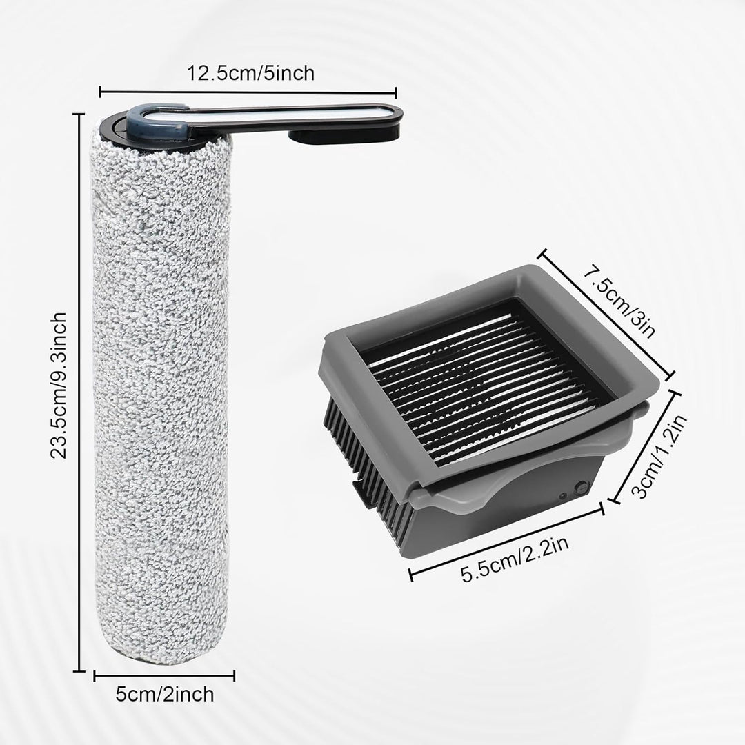 DianSung Bürstenrolle + Filter Ersatzteile für Tineco Floor One S5, S5 Pro, S5 Pro 2, S5 Extreme-Nas