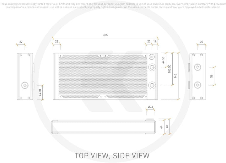 EK Water Blocks EK-Quantum Surface P280M - schwarz