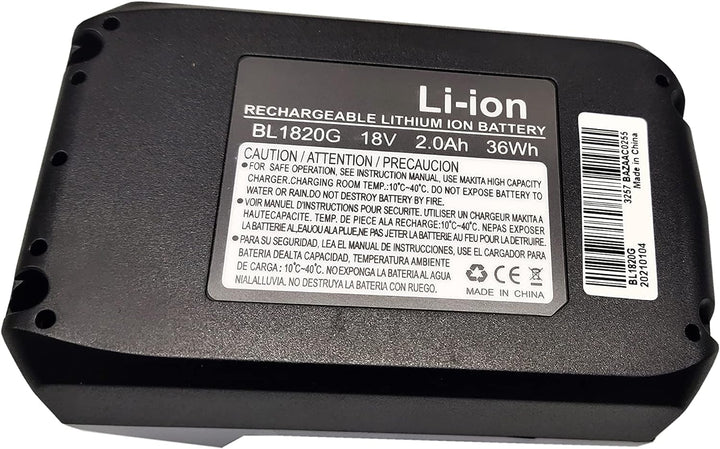 Ersatz für 2000mAh 18V Batterie BL1813G BL1811G 195608-4 für Makita Bohrmaschine HP457D TD127D Impac