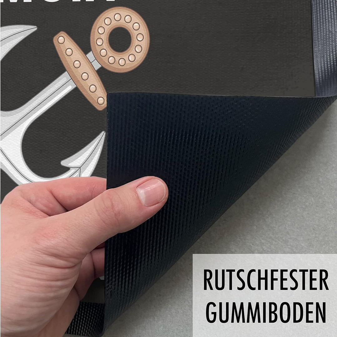 Trendation - Moin Ihr Spacken Lustige Fussmatte mit Spruch Geschenk Lustiger Spruch Fussmatten 60x40