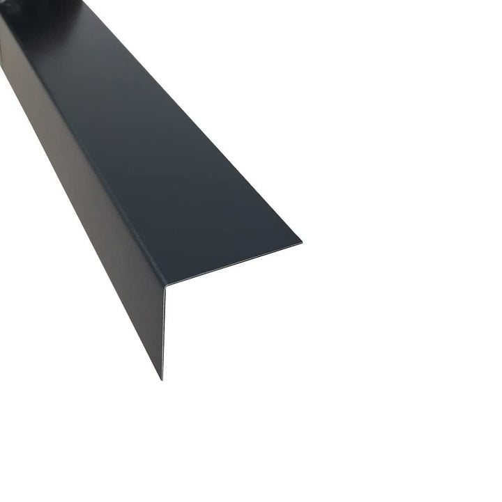 Winkelleiste Anthrazit, 2000mm Alu Kantenschutz Anthrazitgrau, 90x55 mm Schenkelinnenmass aus Alu Ra