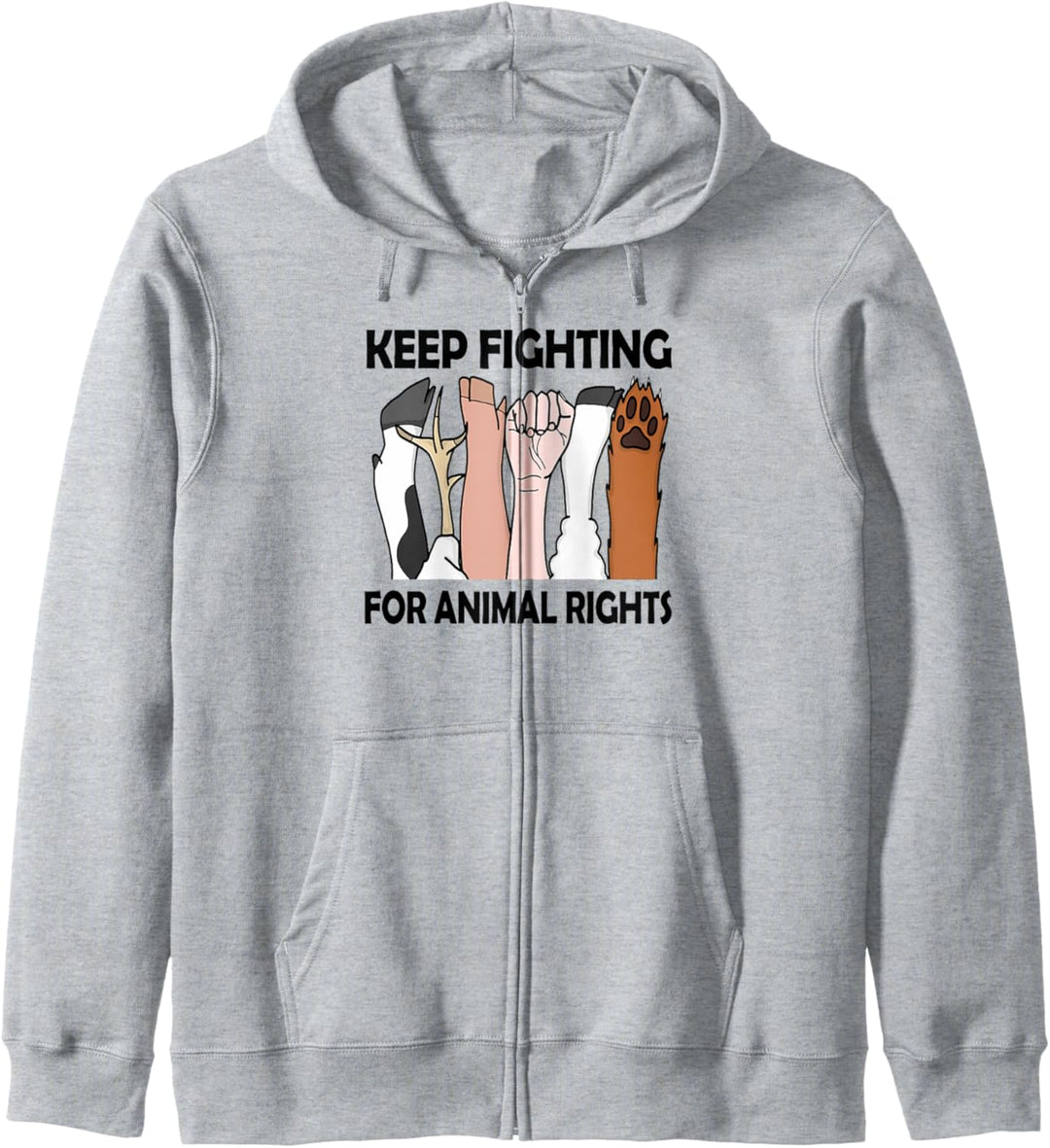 Keep Fighting For Animal Right Kapuzenjacke