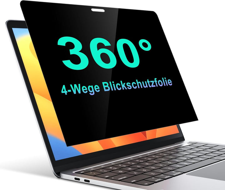 STARY 360° Blickschutzfolie für MacBook Pro 13 zoll (2016-2022) & MacBook Air 13 zoll (2018-2021),Se