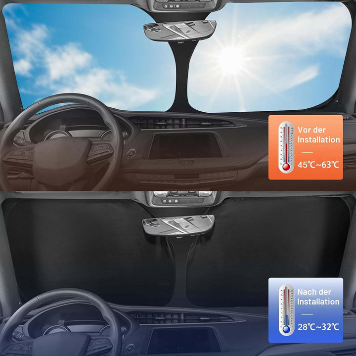 Sonnenschutz Auto Frontscheibe Kompatibel mit Mercedes-Benz A-Class W177 2018-2024, Windschutzscheib