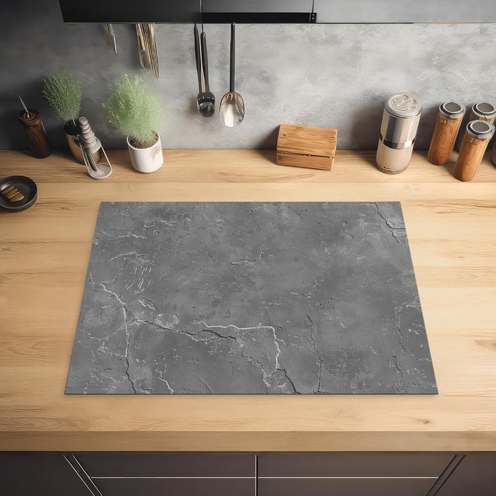 KitchenYeah© Herdabdeckplatte 70x52 cm Einteilig Ceranfeld Abdeckplatte für Induktionsschutz Ceranfe