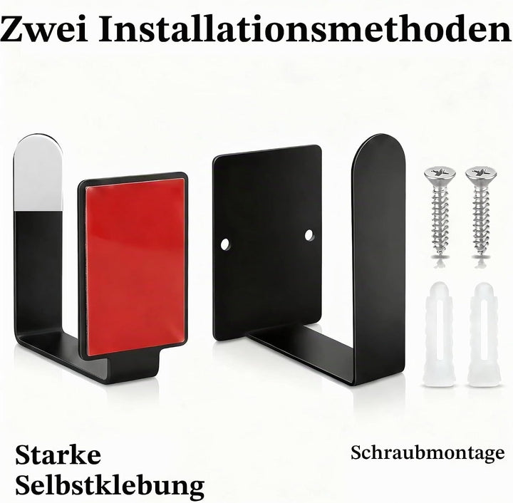 ANNGY Topfdeckelhalter, Edelstahl Wandmontage, 3M Selbstklebend Pfannendeckel Racks (4er Set) Stufen