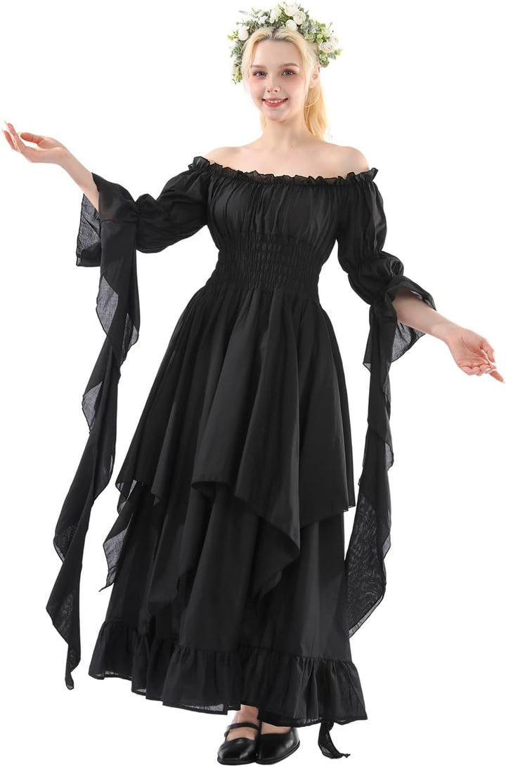 CR ROLECOS Viktorianisches Kleid Damen Piraten kostüm Mittelalter Kleidung Victorian Dress Karneval