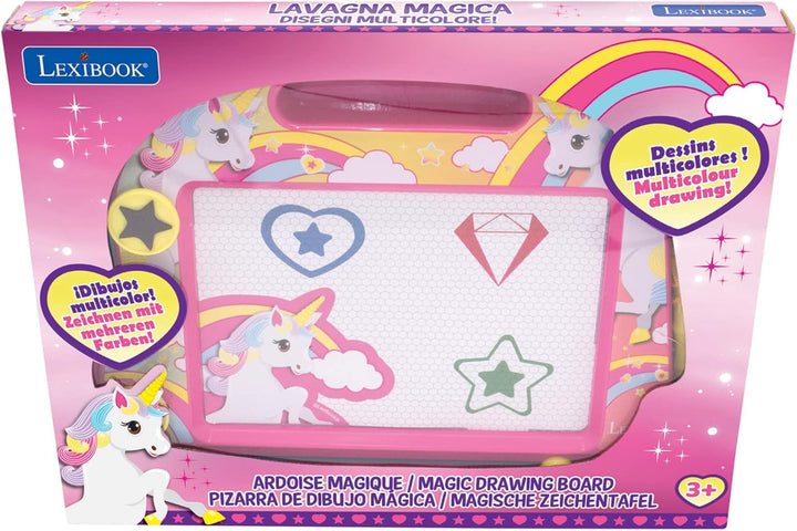 Lexibook 1 Magische magnetische EinhornZeichentafel, Magnettafel für Kinder, künstlerisches kreative