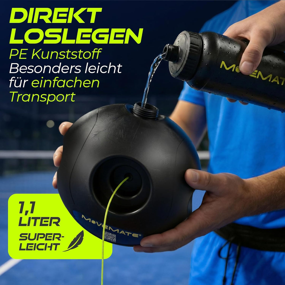 MOVEMATE Padel-Trainer Set mit Wilson® Padelball | innovatives Ballspiel für Draussen, im Garten, im