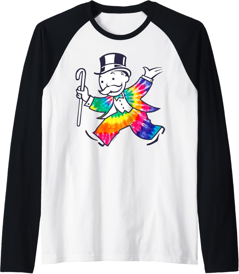 Monopoly 85 Years Rich Uncle Pennybags Tie Dye Suit Raglan