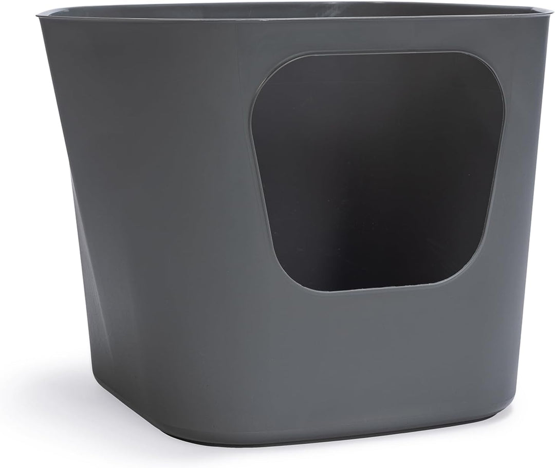 Karlie 522869 Katzentoilette Lotus Eco L: 54,4 B: 43,9 H: 40,5 cm grau