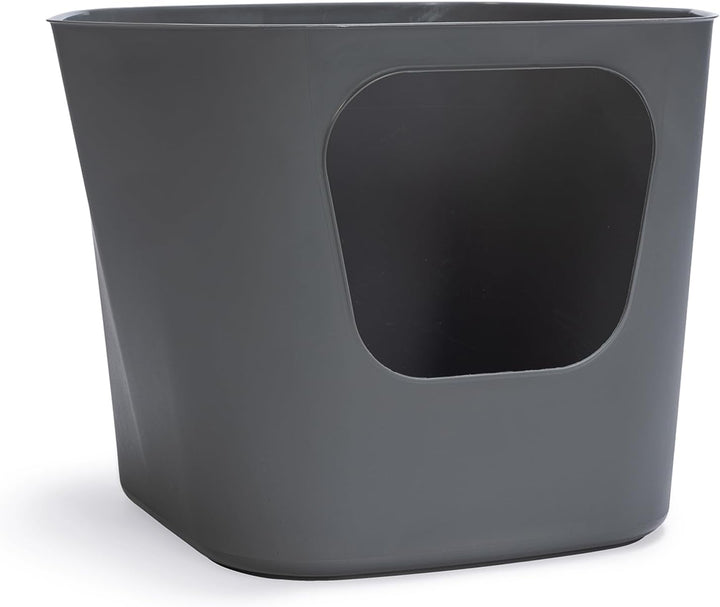 Karlie 522869 Katzentoilette Lotus Eco L: 54,4 B: 43,9 H: 40,5 cm grau