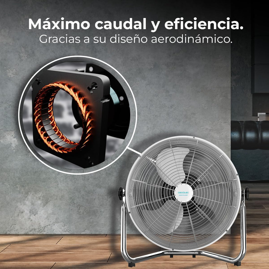 Cecotec Industrie-Ventilator EnergySilence 5000 Pro, 120 W, 3 Metallklingen 20" (51 cm), Kupfermotor