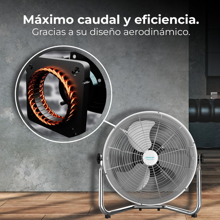 Cecotec Industrie-Ventilator EnergySilence 5000 Pro, 120 W, 3 Metallklingen 20" (51 cm), Kupfermotor