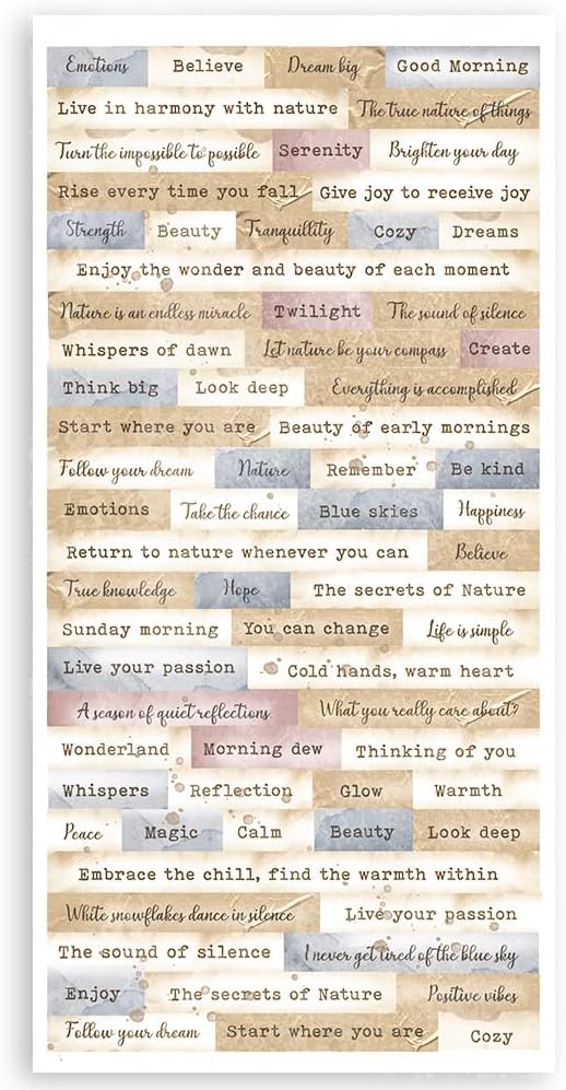 Stamperia - Paper Cut Outs for Scrapbooking, Albums, Card Making, Bullet Journalling and More, Acid