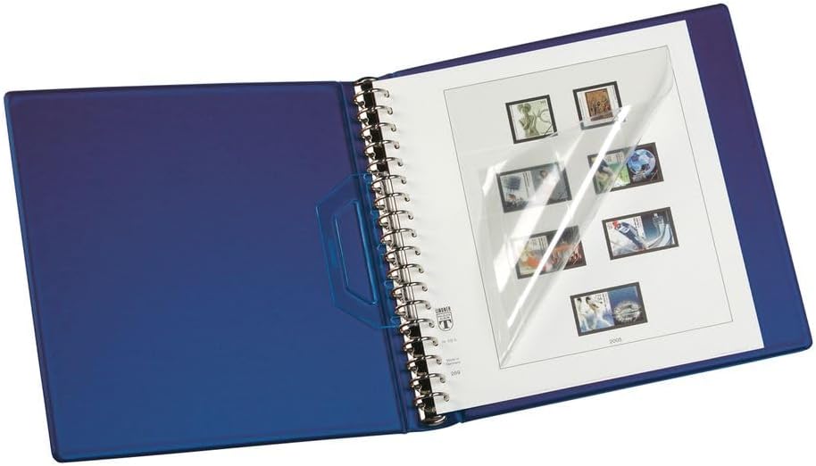 LINDNER Das Original Set: Ringbinder Regular mit Schutzkassette 814, blau