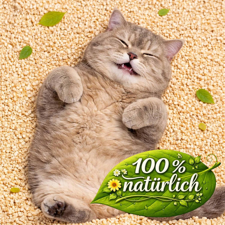 GreenCat 4x12 =48 Liter GREENCAT NATURSTREU ÖKO-Plus Green CAT`S KATZENSTREU - Best STREU Green CAT