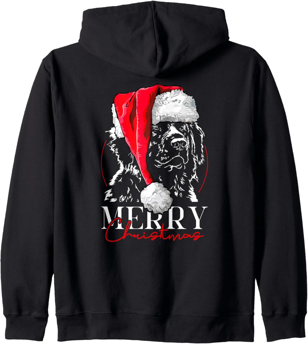 Lustiger Santa Leonberger Merry Christmas Weihnachten Hunde Kapuzenjacke