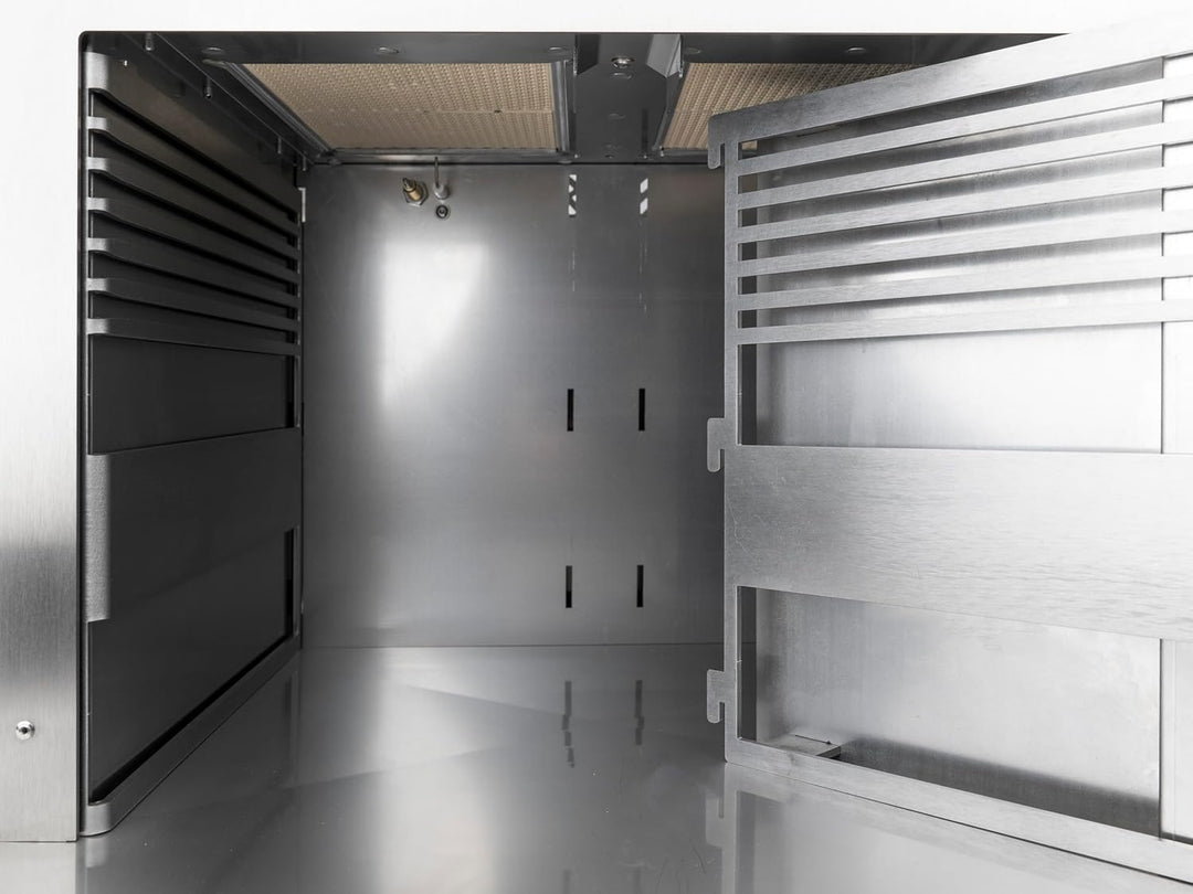 Beefer TwinPro mit herausnehmbarer Trennwand für doppelten GarraumI 800° Oberhitzegrill I Vollständi