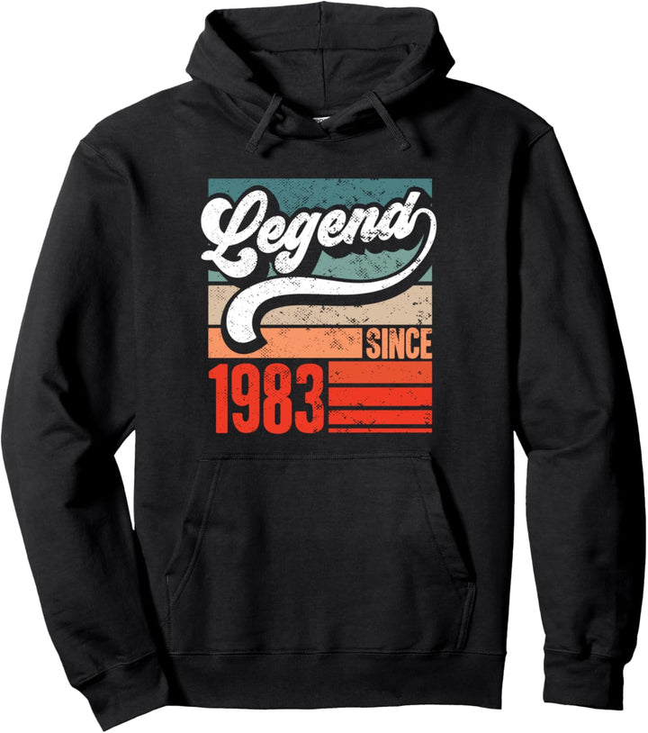 38. Geburtstag Vintage 1983 38 Jahre alt für Damen Herren Retro Pullover Hoodie