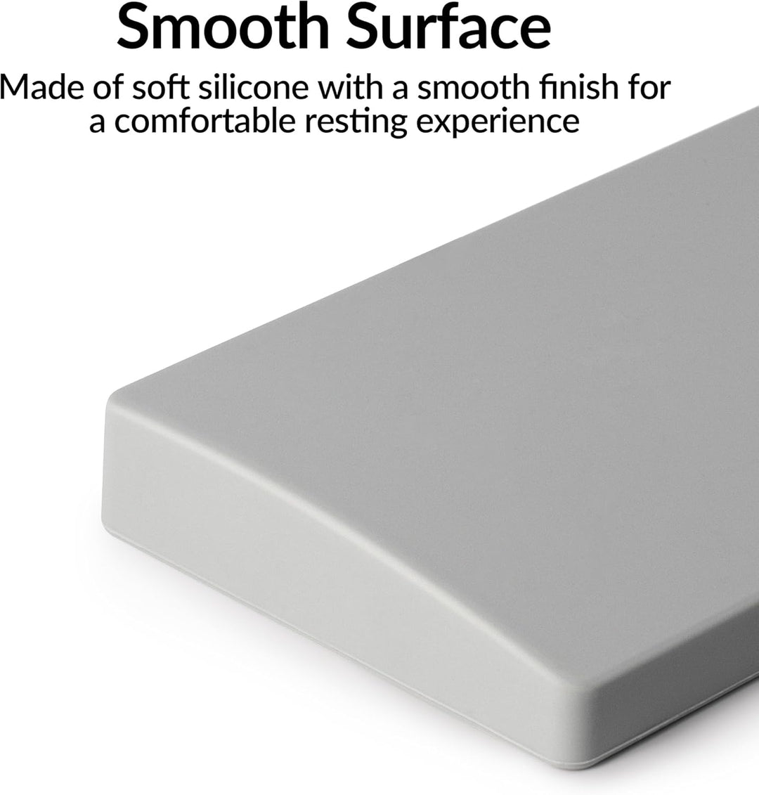 Keychron Grey Silicone Wrist & Palm Rest, 327mm (12.89") for 75% Compact Keyboard Series V1/V2/Q1/Q2