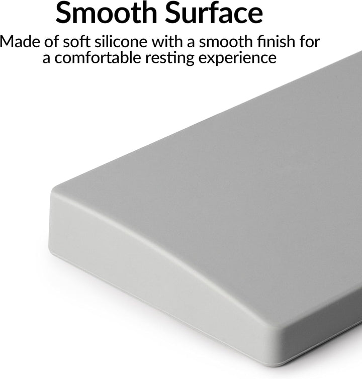 Keychron Grey Silicone Wrist & Palm Rest, 327mm (12.89") for 75% Compact Keyboard Series V1/V2/Q1/Q2