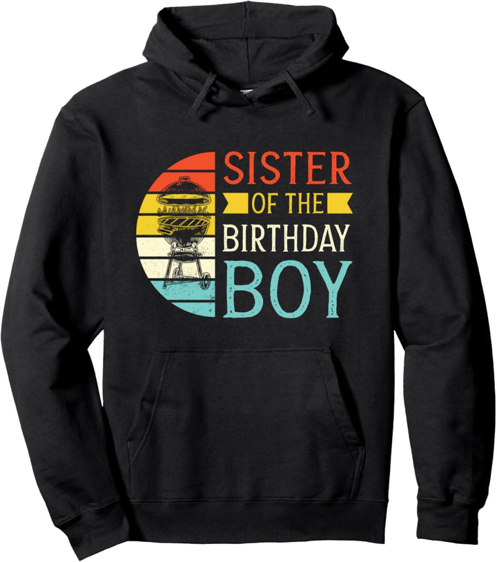Schwester des Geburtstagsjungen Geburtstagsjungen Pullover Hoodie