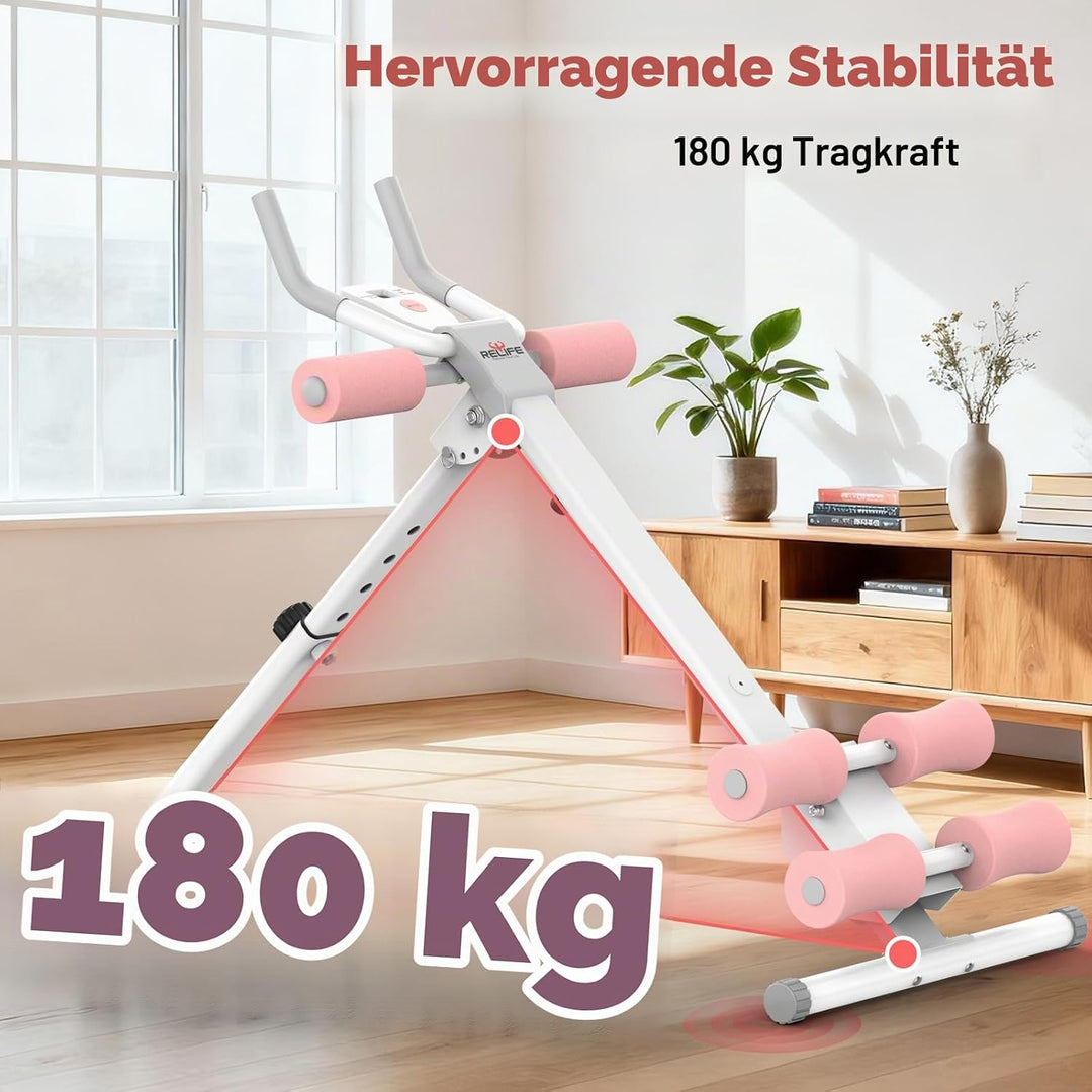 RELIFE REBUILD YOUR LIFE Bauchmuskel Trainer Bauch Trainingsgerät Bauchtrainer für Zuhause AB-Workou