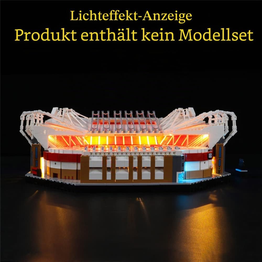 GEAMENT LED Licht-Set Kompatibel mit Lego Old Trafford Manchester United - Beleuchtungsset für Creat