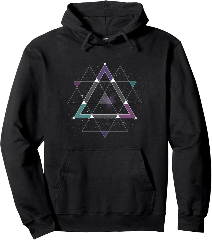 Sacred Geometry Space Psychedelic Spiritual Cosmic Geometric Pullover Hoodie