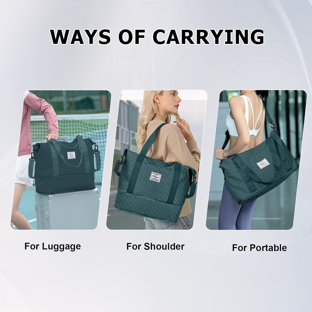 Reisetasche Damen Sporttasche 40x20x25 Ryanair Handgepäck Tasche Weekender Bag Schwimmtasche Wasserd