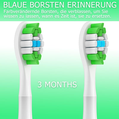 16er Ersatzbürsten Kompatibel mit Philips Sonicare Elektrische Zahnbürste,Bürstenköpfe Zahnbürstenau