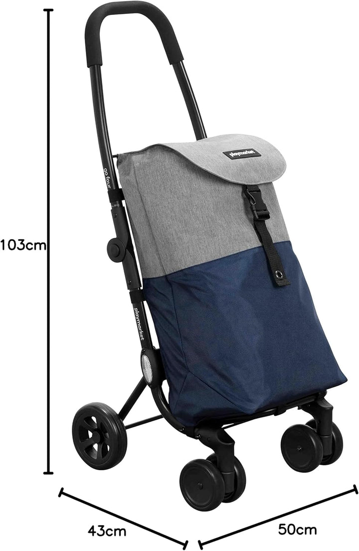 Playmarket Go Four, Vier Räder, Blau und Grau 43 litros Blau/Grau, 43 litros Blau/Grau