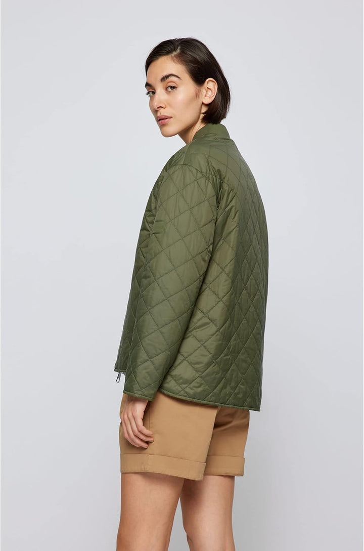 BOSS Damen C_patilda Jacke 36 Dark Green303, 36 Dark Green303