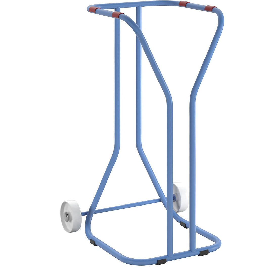 eurokraft | Grossvolumen Wertstoffsammler | Stahl | Volumen 200 l | fahrbar | lichtBlau